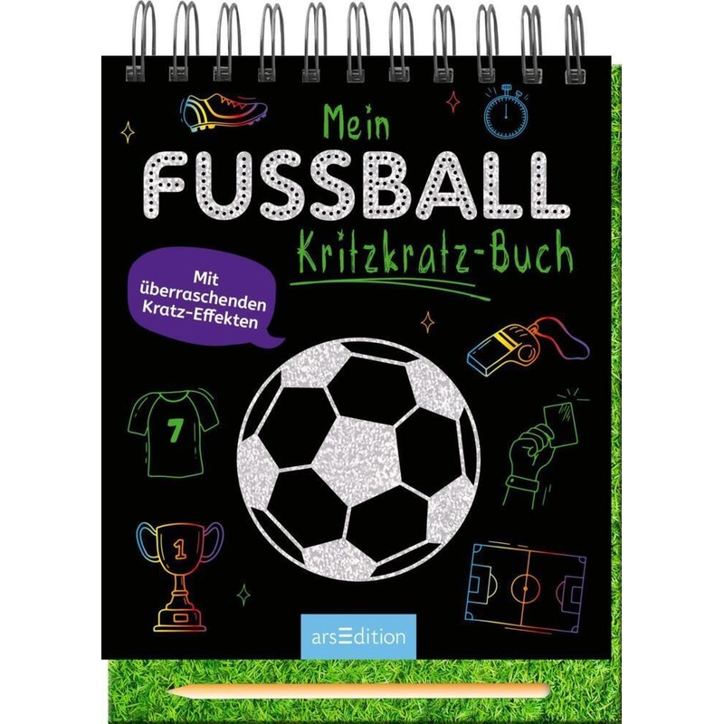 Mein Fußball-Kritzkratz-Buch, Kartoniert (TB) von ars edition