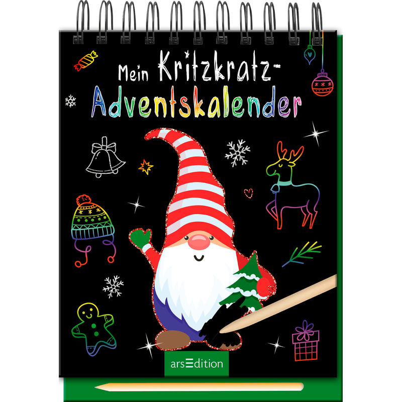 Mein Kritzkratz-Adventskalender, Kartoniert (TB) von ars edition