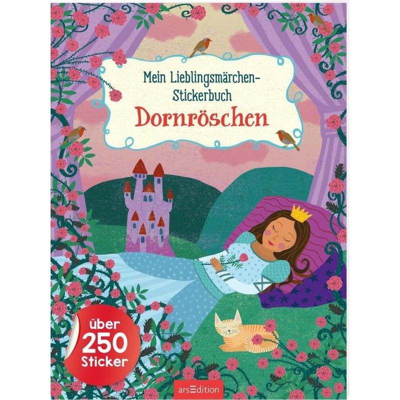 Mein Lieblingsmärchen-Stickerbuch - Dornröschen, Kartoniert (TB) von ars edition