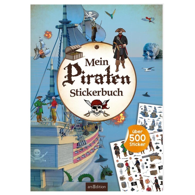 Mein Piraten-Stickerbuch, Kartoniert (TB) von ars edition