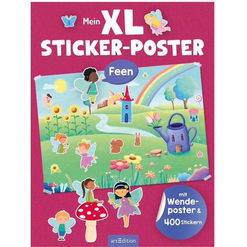 Xl Sticker-Poster: Mein Xl Sticker-Poster Feen, Kartoniert (TB) von ars edition