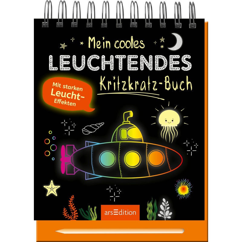 Mein cooles leuchtendes Kritzkratz-Buch - Buch von ars edition