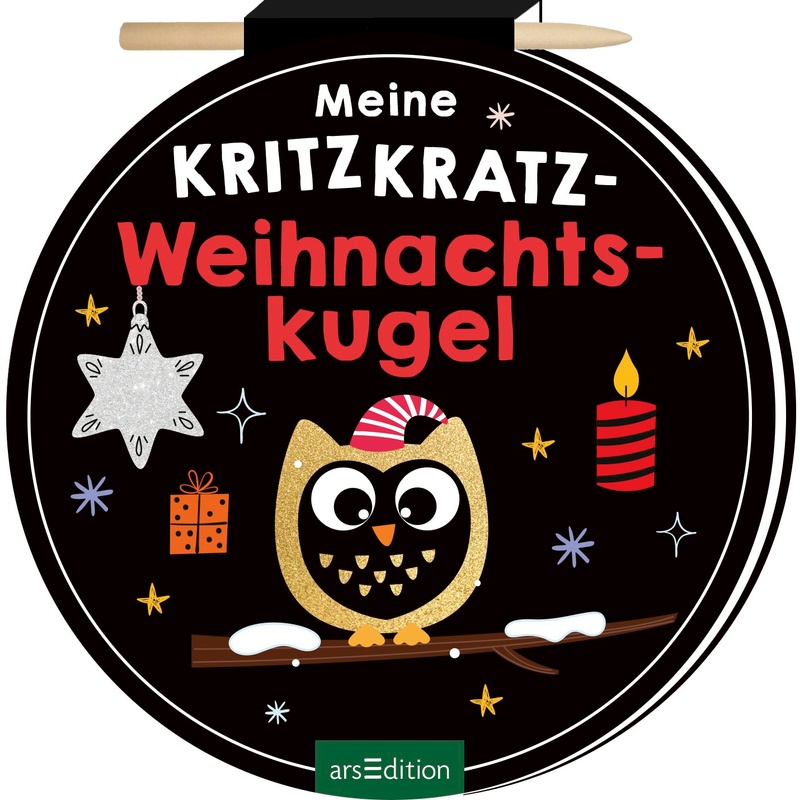 Meine Kritzkratz-Weihnachtskugel - Buch von ars edition