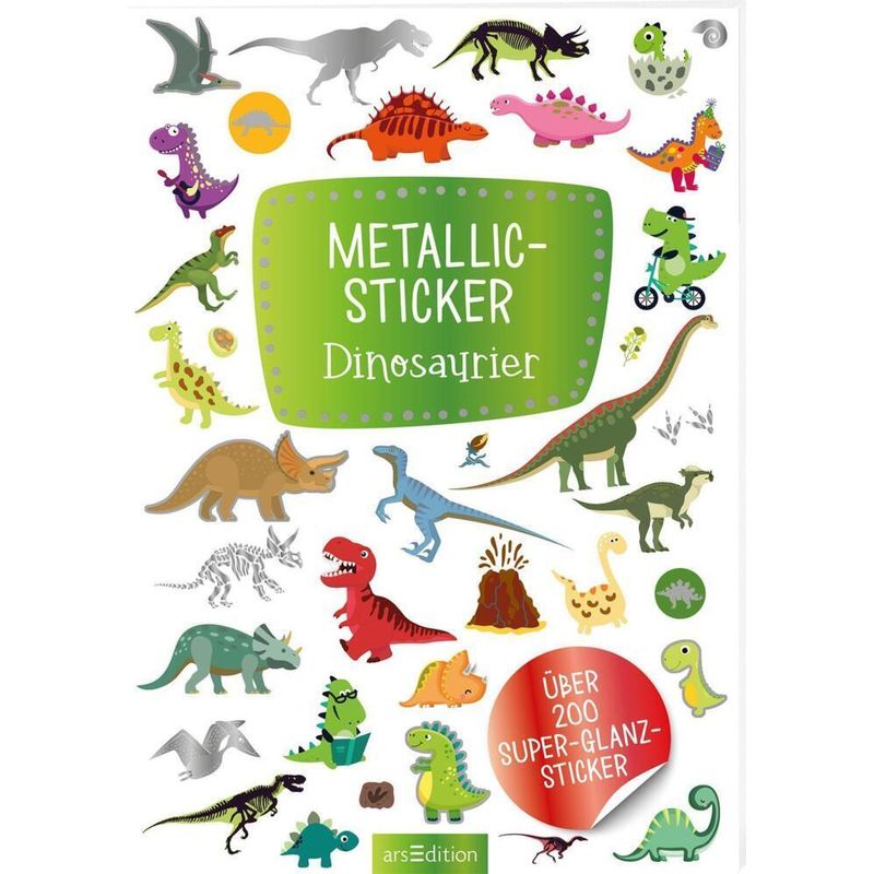 Metallic-Sticker - Dinosaurier von ars edition