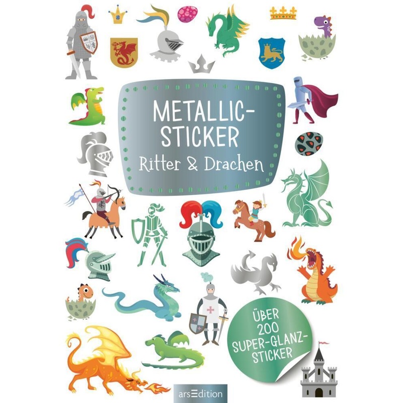Metallic-Sticker - Ritter & Drachen von ars edition