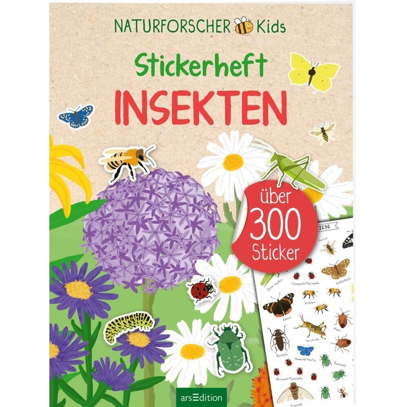 Naturforscher-Kids - Stickerheft Insekten, Kartoniert (TB) von ars edition
