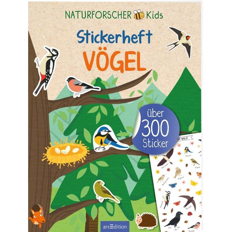 Naturforscher-Kids - Stickerheft Vögel, Kartoniert (TB) von ars edition