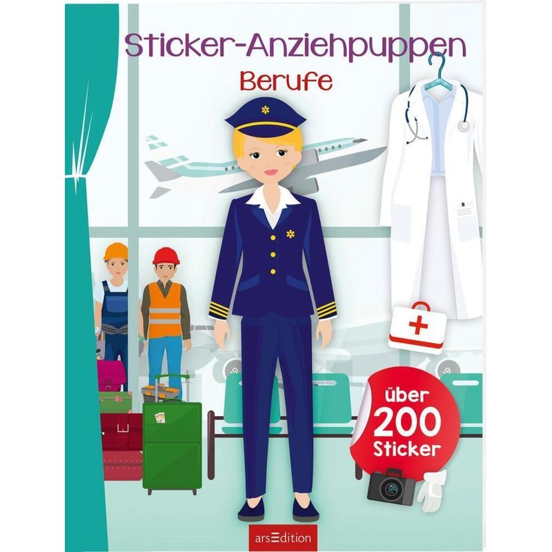 Sticker-Anziehpuppen - Berufe, Kartoniert (TB) von ars edition
