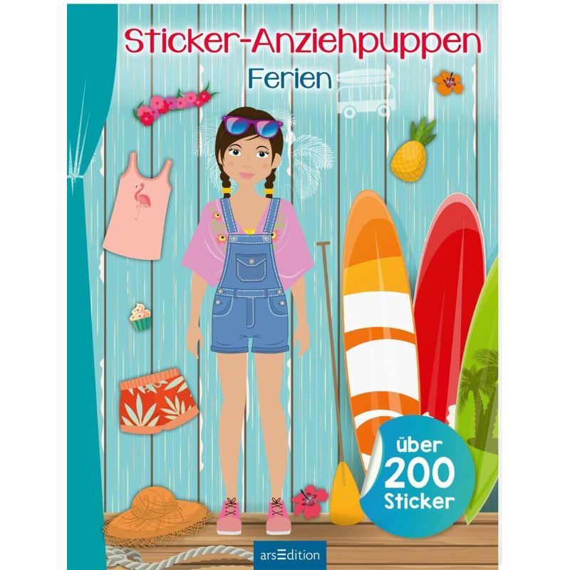 Sticker-Anziehpuppen - Ferien, Kartoniert (TB) von ars edition