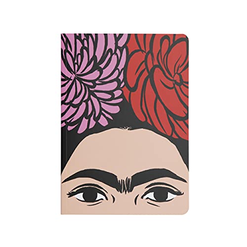 art&design24 I'm Frida A5 Notizbuch mit Frida Kahlo Gesicht, Format 15 x 21 cm, Notizbuchseiten 100 gepunktete Blätter, Blätter aus ökologischem Papier, Made in Italy von art & design 24
