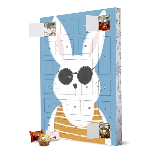 Adventskalender XXL mit Pralinen von Ferrero Summer Bunny Vintage artboxONE Adventskalender Natur von artboxONE
