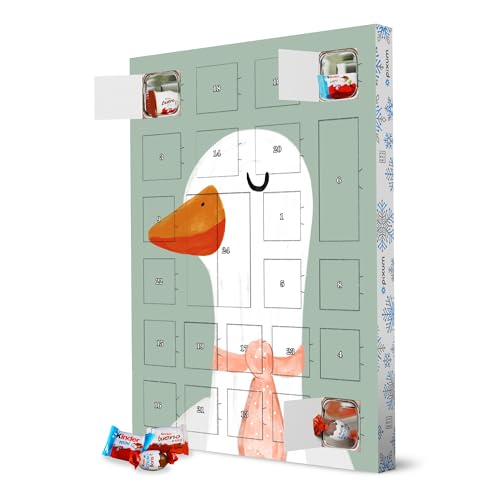 Adventskalender XXL mit Produkten von Kinder® Schicke Gans artboxONE Adventskalender Natur von artboxONE