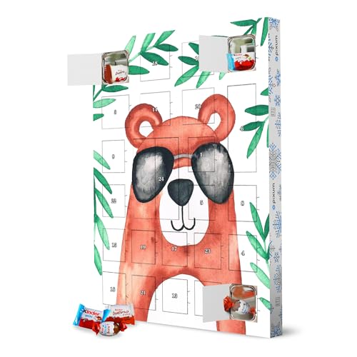 Adventskalender XXL mit Produkten von Kinder® Sommer Bär artboxONE Adventskalender Für Kinder von artboxONE