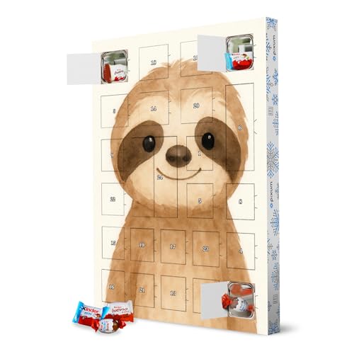 Adventskalender XXL mit Produkten von Kinder® Süßes Aquarellschuh artboxONE Adventskalender Für Kinder von artboxONE