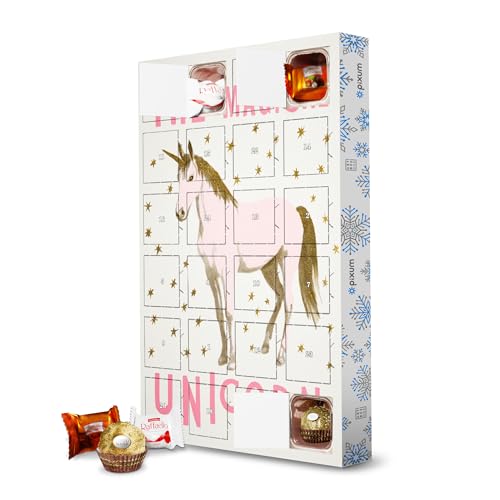 Adventskalender mit Pralinen von Ferrero Glitzernde Einhorn Magie artboxONE Adventskalender Typografie Adventskalender mit Pralinen von Ferrero Glitzernde Einhorn Magie artboxONE Adventskalender Typografie von artboxONE