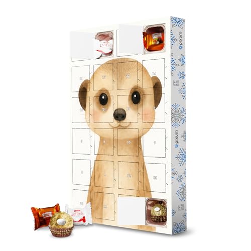 Adventskalender mit Pralinen von Ferrero Meerkat -Illustration artboxONE Adventskalender Für Kinder Adventskalender mit Pralinen von Ferrero Meerkat -Illustration artboxONE Adventskalender Für Kinder von artboxONE