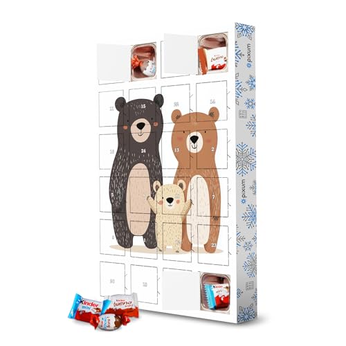 Adventskalender mit Produkten von Kinder® Bärenfamilie artboxONE Adventskalender Für Kinder von artboxONE