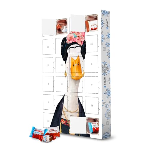 Adventskalender mit Produkten von Kinder® Ente Frida artboxONE Adventskalender Für Kinder von artboxONE