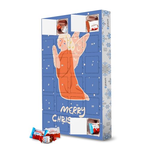Adventskalender mit Produkten von Kinder® Happy Christmas (50) artboxONE Adventskalender Für Kinder von artboxONE