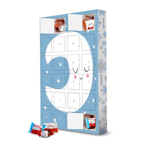 Adventskalender mit Produkten von Kinder® Kleiner blauer Mond artboxONE Adventskalender Natur von artboxONE