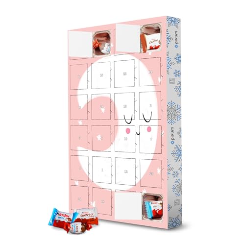 Adventskalender mit Produkten von Kinder® Kleiner rosa Mond artboxONE Adventskalender Natur von artboxONE