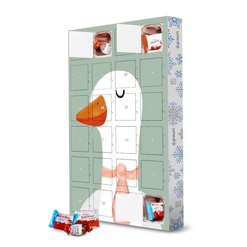 Adventskalender mit Produkten von Kinder® Schicke Gans artboxONE Adventskalender Natur von artboxONE