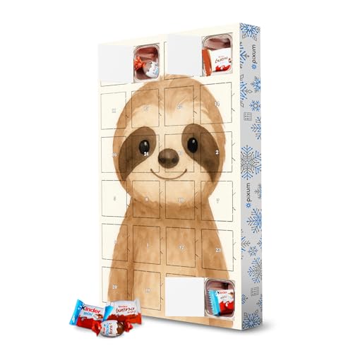 Adventskalender mit Produkten von Kinder® Süßes Aquarellschuh artboxONE Adventskalender Für Kinder von artboxONE