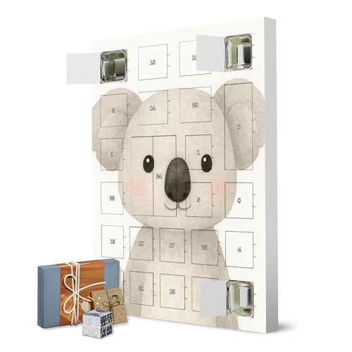 Adventskalender zum Selbstbefüllen Aquarell Koala Illustration artboxONE Adventskalender Für Kinder von artboxONE