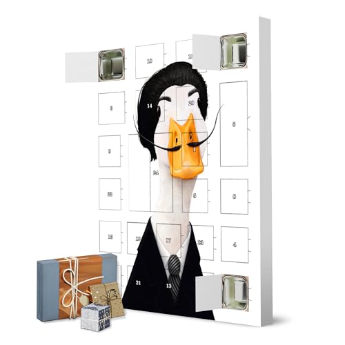 Adventskalender zum Selbstbefüllen Ente Salvador Dali artboxONE Adventskalender Für Kinder von artboxONE