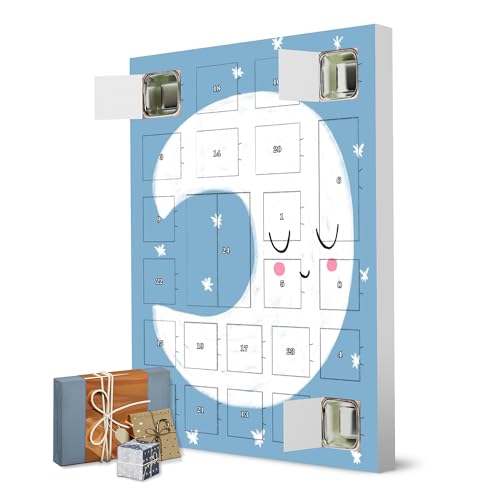 Adventskalender zum Selbstbefüllen Kleiner blauer Mond artboxONE Adventskalender Natur von artboxONE
