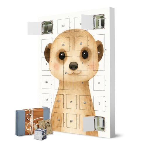 Adventskalender zum Selbstbefüllen Meerkat -Illustration artboxONE Adventskalender Für Kinder von artboxONE