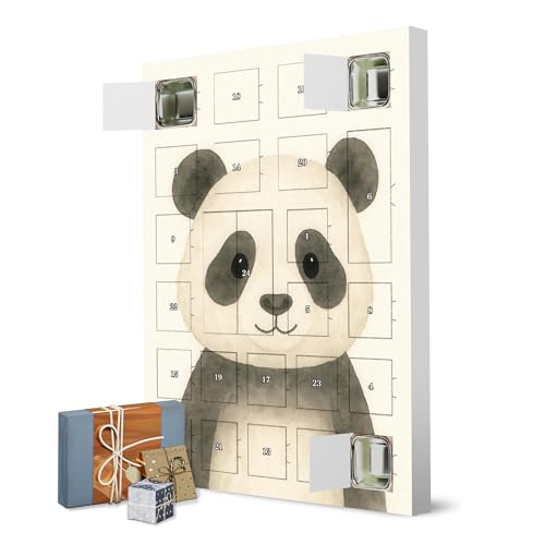 Adventskalender zum Selbstbefüllen Netter Aquarellpanda artboxONE Adventskalender Für Kinder von artboxONE