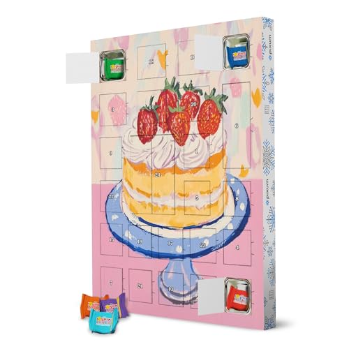 Nachhaltiger Adventskalender Pastel strawberry shortcake mit Tony's Chocolonely - artboxONE Adventskalender Für Kinder von artboxONE