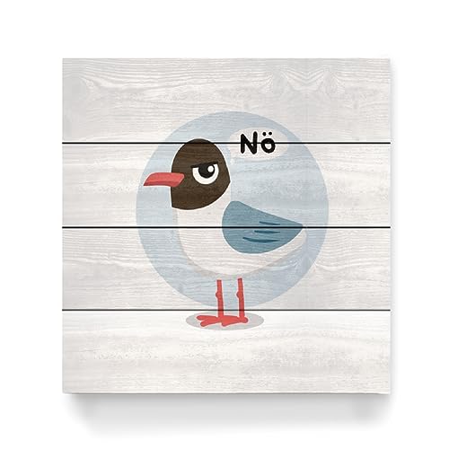 artboxONE Holzbild 40x40 cm Für Kinder Lachmöwe von Künstler Julia Reyelt artboxONE Holzbild 40x40 cm Für Kinder Lachmöwe von Künstler Julia Reyelt von artboxONE