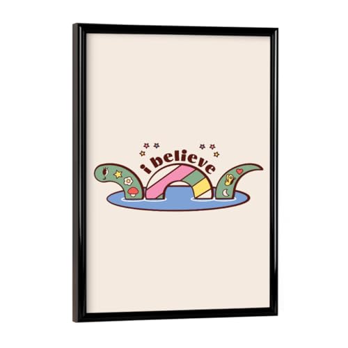 artboxONE Poster mit schwarzem Rahmen 18x13 cm Tiere Ich glaube... Retro-Hippie-Stil - Bild Retro Blumen bunt artboxONE Poster mit schwarzem Rahmen 18x13 cm Tiere Ich glaube... Retro-Hippie-Stil - Bild Retro Blumen bunt von artboxONE
