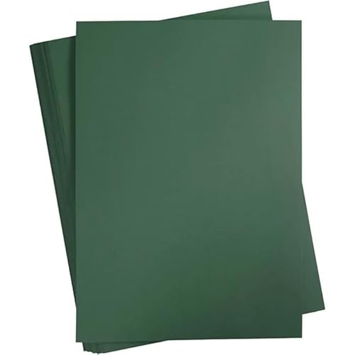 artdee® Bastelkarton – DIN A2 (42 x 60 cm) / 180 g/m² / Dunkelgrün – Tonpapier für Jedermann – Buntpapier zum Basteln – für grenzenlose Gestaltungs- und Bastelmöglichkeiten von artdee