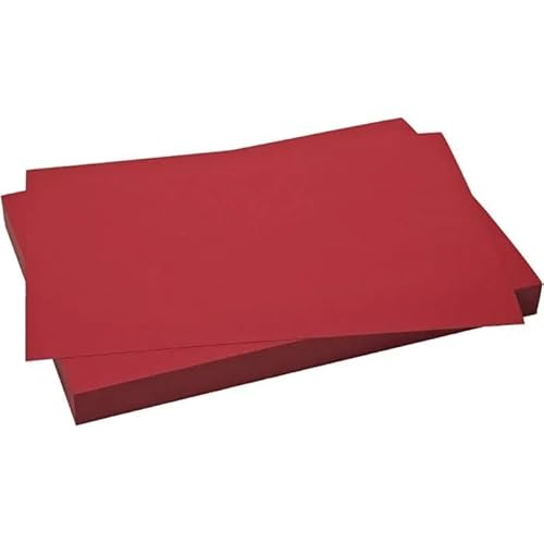 artdee® Bastelkarton – DIN A2 (42 x 60 cm) / 180 g/m² / Weihnachtsrot – Tonpapier für Jedermann – Buntpapier zum Basteln – für grenzenlose Gestaltungs- und Bastelmöglichkeiten von artdee