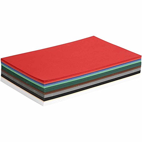 artdee® Tonpapier bunt 10 verschiedene Weihnachtsfarben 180 g/m² – Bastelpapier Set (120 Blatt gemischt in DIN A6) – Buntes Papier zum Basteln – Bastelpapier bunt für Kinder und Erwachsene von artdee