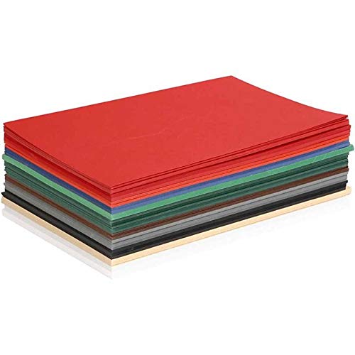 artdee® Tonpapier bunt 10 verschiedene Weihnachtsfarben 180 g/m² – Bastelpapier Set (300 Blatt gemischt in DIN A4) – Buntes Papier zum Basteln – Bastelpapier bunt für Kinder und Erwachsene von artdee