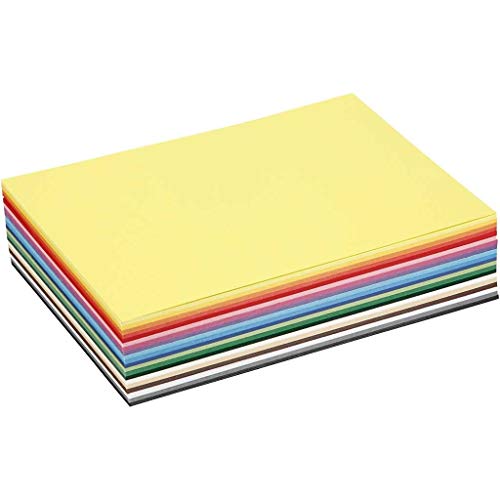artdee® Tonpapier bunt in 20 verschiedenen Farben 180 g/m² – Bastelpapier Set (300 Blatt gemischt in DIN A5) – Buntes Papier zum Basteln – Bastelpapier bunt für Kinder und Erwachsene von artdee