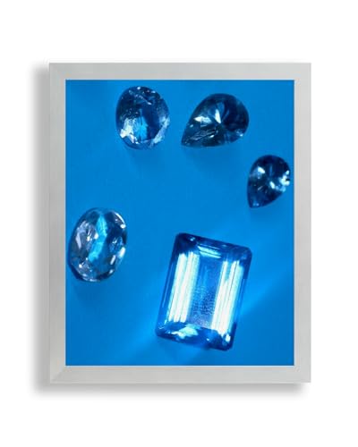 Bilderrahmen Topas N | 80x120 cm | Alu Schliff look | Kunstglas klar | Poster Puzzle Diamond Painting von arte-tuo