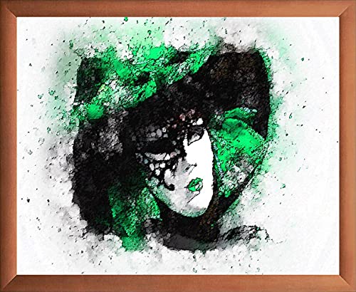 arte-tuo Bilderrahmen Rubin | 35x55 cm | Kupfer Optik | klares Kunstglas | Poster Puzzle Diamond Painting Drucke von arte-tuo