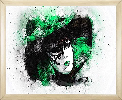 arte-tuo Bilderrahmen Rubin | 50x100 cm | Ahorn Holz Dekor | klares Kunstglas | Poster Puzzle Diamond Painting Drucke von arte-tuo