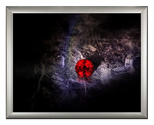 arte-tuo Bilderrahmen Rubin | 50x110 cm | Silber matt | klares Kunstglas | Puzzle Diamond Painting Poster von arte-tuo