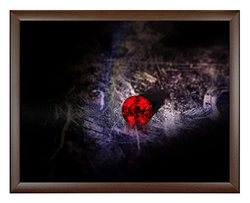 arte-tuo Bilderrahmen Rubin | 60x100 cm | Dark Oak Dekor | klares Kunstglas | Puzzle Diamond Painting Poster von arte-tuo