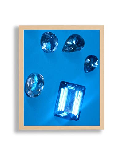 arte-tuo Bilderrahmen Topas | 25x60 cm | Buche Dekor | klares Kunstglas | Poster Puzzle Diamond Painting Drucke von arte-tuo