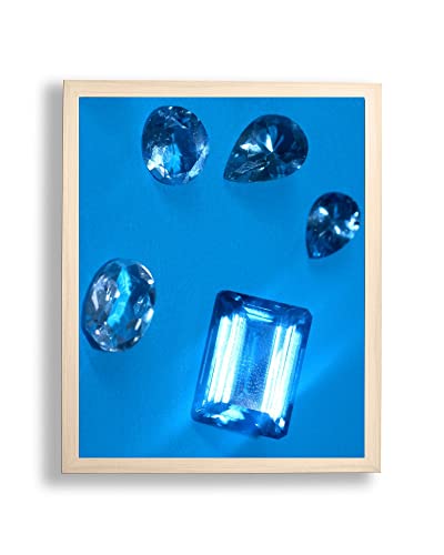 arte-tuo Bilderrahmen Topas | 80x100 cm | Ahorn Dekor | klares Kunstglas | Poster Puzzle Diamond Painting Drucke von arte-tuo