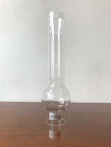 Lampenschirm aus Glas Höhe 26 cm Durchmesser Basis 5 cm für Petroleumlampen von arterameferro