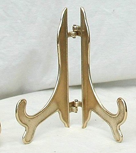arterameferro Staffelei aus poliertem Messing zum Aufstellen, Höhe 18 cm von arterameferro