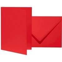 10 artoz Faltkarten mit Briefumschlägen Mosaic DIN B6 feuerrot 10 artoz Faltkarten mit Briefumschlägen Mosaic DIN B6 feuerrot von artoz